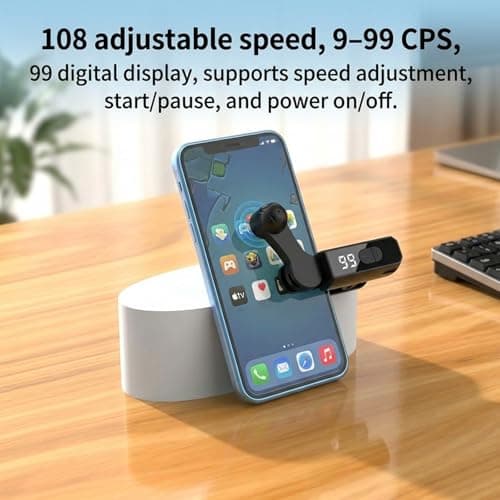 shuielai Rechargeable Smartphone Auto Clicker - Screen Speed Clicker Compatible with iPhone iPad, Continuous Fast Click Device for Live Streaming Likes, Ticket Grabbing & Reward Tasks (Black) — view 5