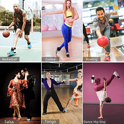 LAMANTOP Dance Shoe Socks on Smooth Floors Over Sneakers,Shoe Cover Dancing Shoe Sliders Ballet Dancers Turning Socks Protect Knees — view 5