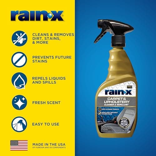 Rain-X 620234SRP Carpet & Upholstery Cleaner Repellent for Car Interiors & More, Cleans + Repels Spills while Preventing Stains, Fresh Scent 16 Fl Oz. — view 2