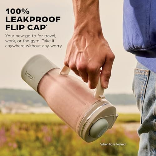 Ninja BlendBOSS | Personal Smoothie Tumbler | 26oz Travel Tumbler w/Leakproof Lid, Detachable Straw & Integrated Chug Spout | Dishwasher Safe & BPA Free | Stone Mint | XSKDB326SLST — view 2