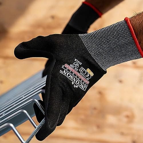 LINCONSON 12 Pack Safety Performance Series Construction Mechanics Work Gloves — view 2
