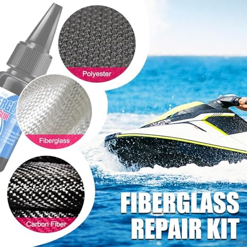 Surfboard Repair Kit - Fiberglass Repair Kit, Single Component UV Resin Repair Glue with UV Light, Gloss Varnish, Quickly Repair Scratches, Holes, and Gaps in Fiberglass, Surfboard, Carbon Fiber — view 4