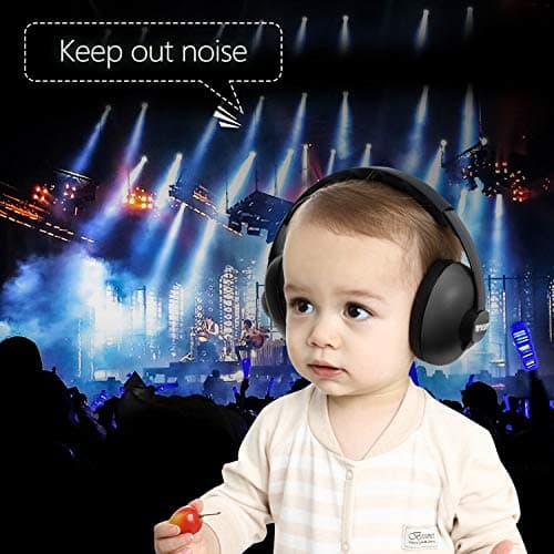 BBTKCARE Baby Headphones Noise Cancelling Headphones for Babies for 3 Months to 3 Years (Black) — view 2