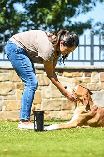 Dexas MudBuster Portable Dog Paw Washer/Paw Cleaner, Large, Matte Black- Special Edition (PW72025-22WP) — view 4