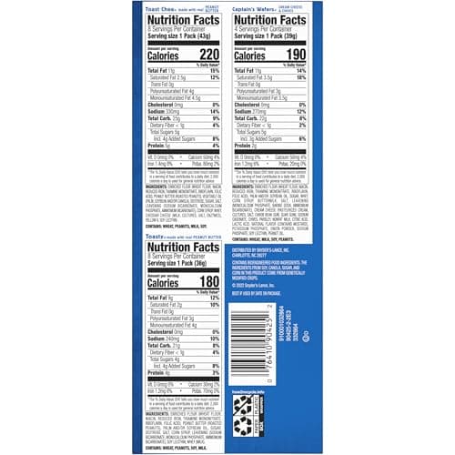 Lance Sandwich Crackers, Variety Pack, 3 Flavors, 20 Individually Wrapped Packs, 6 Sandwiches Each — view 7