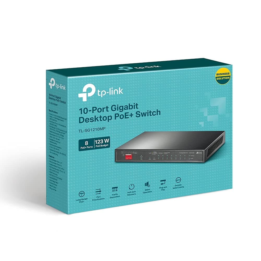 Switch TP-LINK 10-Port GIGABITE with 8 Port PoE+ — view 4