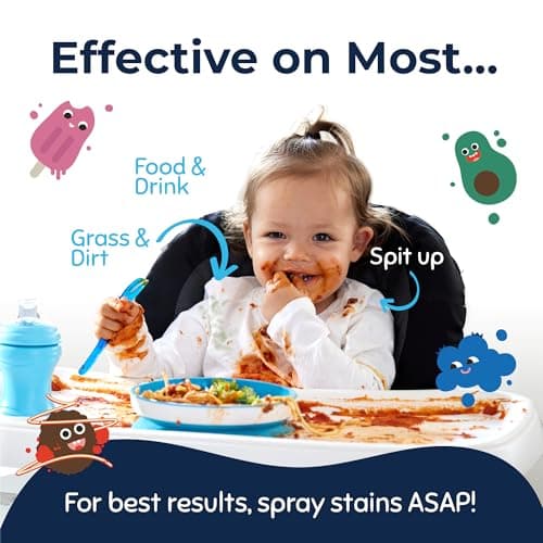 Miss Mouth's Messy Eater Stain Treater - 32oz Refill - Newborn & Baby Essentials - No Dry Cleaning Food, Grease, Coffee Off Laundry, Underwear, Fabric — view 3