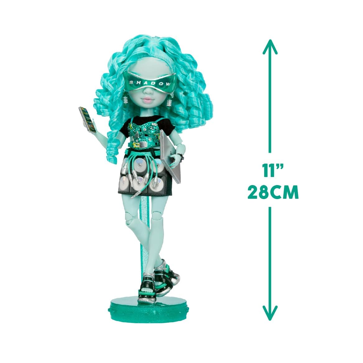 RAINBOW HIGH Shadow High Serie 3 - Berrie - Muñeca de Moda Verde - Traje de Moda y más de 10 Coloridos Accesorios de Juego - Ideal para niños de 4 a 12 años y coleccionistas — view 3