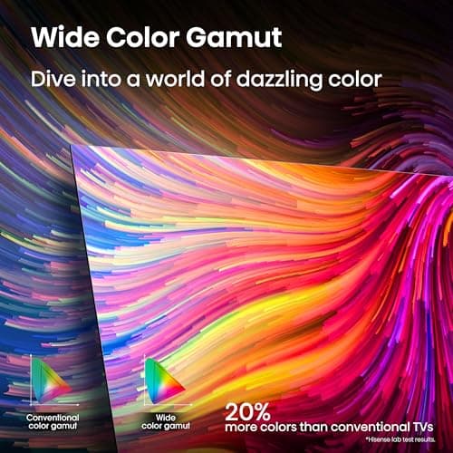 Hisense 55" Class A7 Series (55A7NF) 4K UHD Smart Fire TV, Voice Remote with Alexa, Wide Color Gamut, HDR10+, Dolby Vision, Atmos, Game Mode, ALLM, Stream Live TV Without Cable — view 4