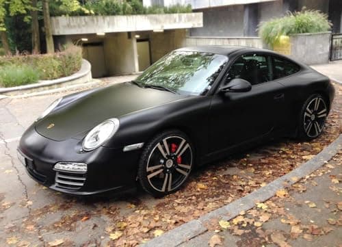 Matte Black Vinyl Wrap Roll with VViViD XPO Air Release Technology (1ft x 5ft) — view 2