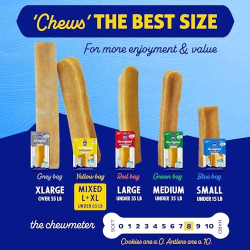 Himalayan Dog Chew Peanut Butter Yak Cheese Dog Chews, The Better-for-You Chew, 100% Natural Long Lasting, Healthy Dog Treats, Lactose & Grain Free, Protein Rich, for Dogs 65 Lbs & Smaller, 2-Count — view 4