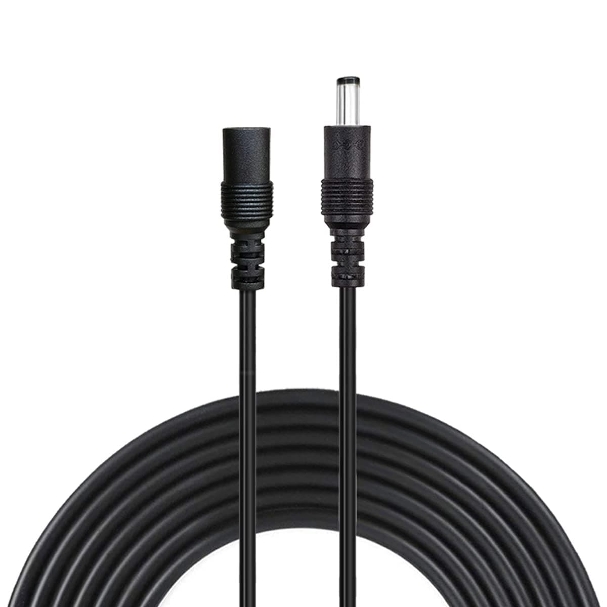 Liwinting 10m Cable de Extensión 2.1mm x 5.5mm Plug DC Macho a Hembra Conector para Adaptador de Corriente, LED, Cámara CCTV Potencia, Coche, Monitores y Más, Flexible - Blanco — view 15