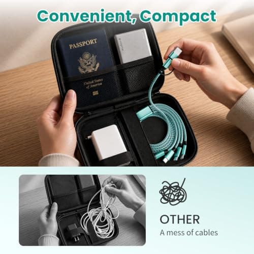 4 in 2 USB A/C to USBC Charging Cord,USB C Splitter Multi Charging Cable — view 5