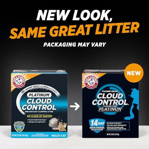 ARM & HAMMER Cloud Control Platinum Cat Litter, Multi-Cat, 37 lbs