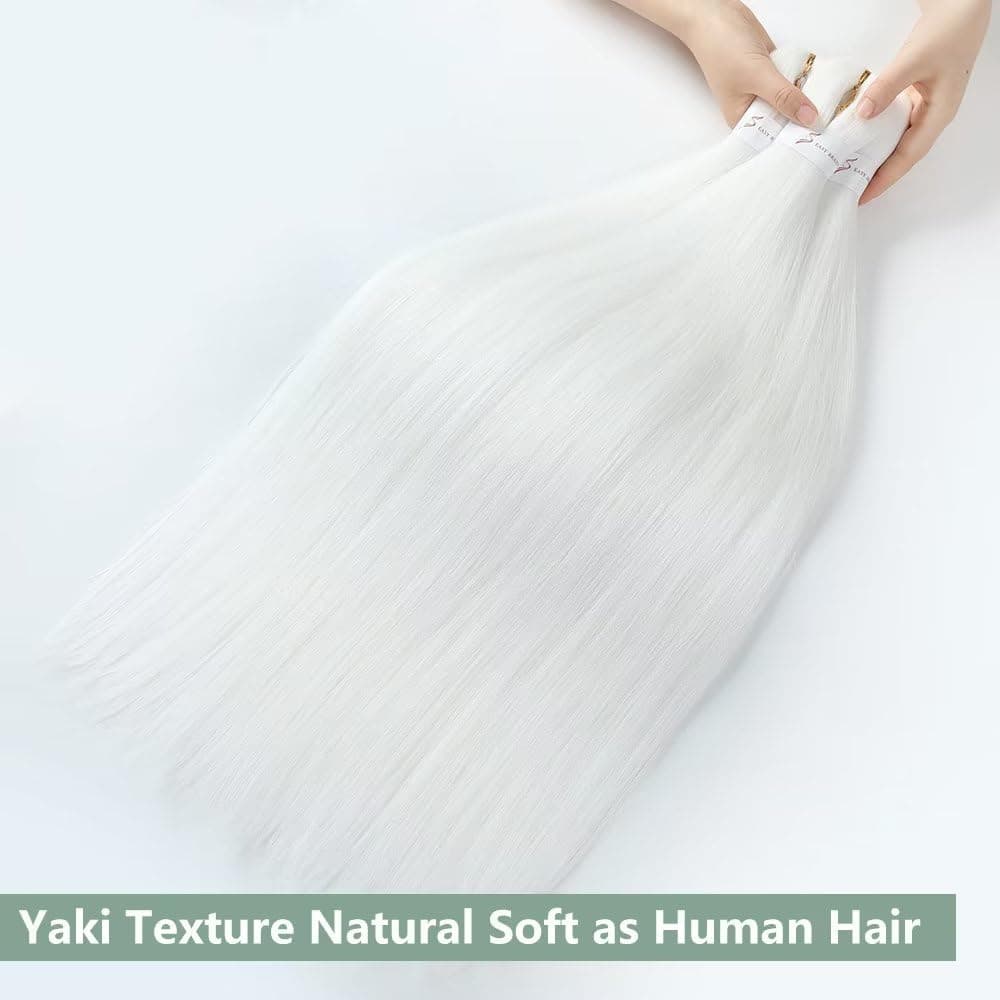 YDDM Capelli Per Treccine Africane Morado Extension Treccine Texture Yaki Easy Install per Principianti 32 Pollici 3 Pezzi Capelli Leggeri e Naturali per Box Braids, Twist e Crochet — view 103