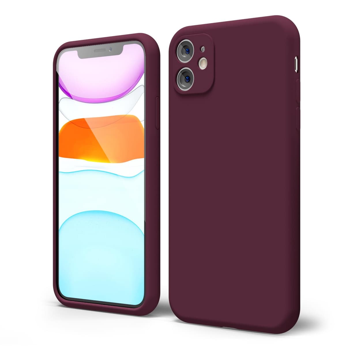 oakxco for iPhone 17 Pro Max Phone Case Liquid Silicone, Cute Thin Slim Grip Soft Rubber Gel for Women Men, Smooth Matte TPU Plain Solid Color Girly Simple Case with Camera Cover, Light Pink — view 1479