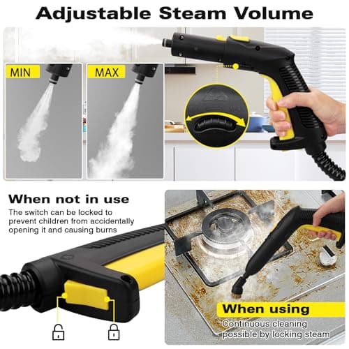 TVD Steam Cleaner, Steamer Cleaning with 26 Accessories, Steam Cleaner for Home with 5M Extra-Long Power Cord for Home Floor Cleaning, Car Detailing, Grout, Upholstery. — view 2