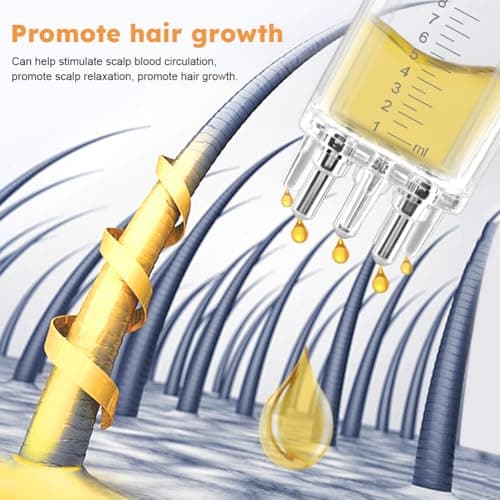 Minoxidil Applicator 2PCS – Easy Massage Scalp Comb & Brush Tool for Hair Serum — view 3