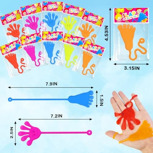Large Sticky Hands & Feet Party Favors Supplies for Toddlers (20 PCS),Birthday Pinata Goodie Bag Stuffer Fillers for Kids,School Student Non Candy Treats Treasure Box Prizes Toys Gifts for Boys Girls — view 3