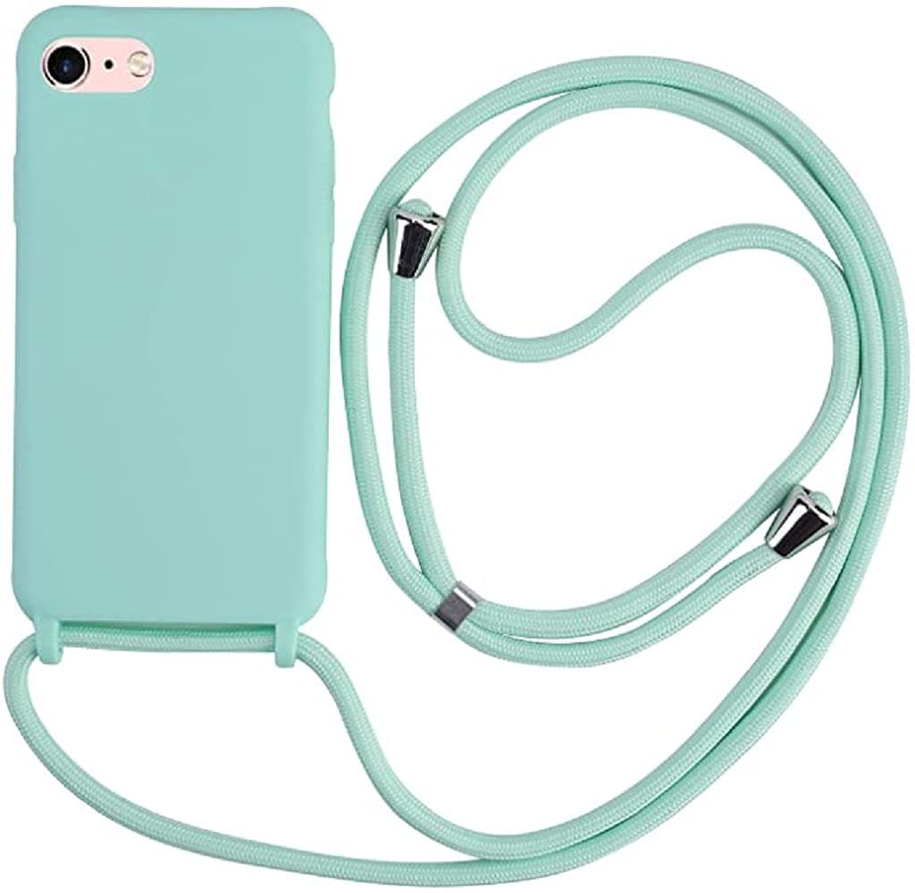 Funda Compatible con iPhone 17 Pro MAX(6.9"),Ajustable Collar Correa de Cuello Cordón Cuerda Carcasa TPU Bumper Silicona Skin Caso para iPhone 17 Pro MAX(6.9")-Verde — view 47