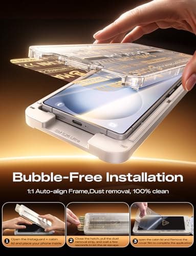MAGIC JOHN 2PACK 3rd Gen for Samsung Galaxy S26 Ultra Screen Protector, One-Pull Easy Install, Smooth Touch, Auto-Align Screen, Support Fingerprint Unlock, 9H Glass, Anti-Scratch — view 2