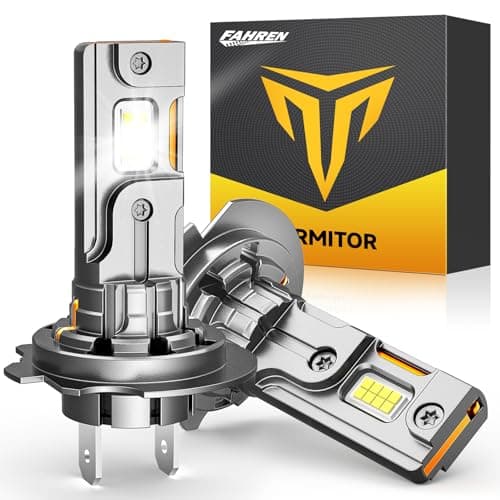 Termitor 2026 Upgraded H7 LED Bulbs, 100,000LM 1500% Brighter, 6500K Cool White, No Adapter Required, 70K+ Hours Lifespan, 1:1 Halogen Driving Bulbs, CanBUS Ready No Flickering, Plug N Play, Pack of 2