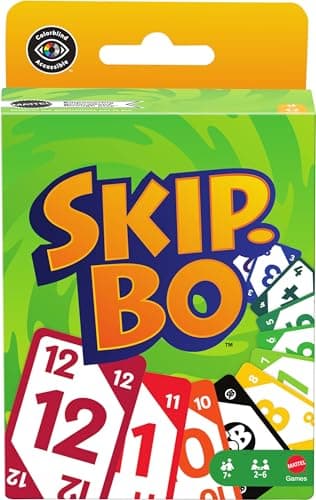 ​Mattel Games Skip-Bo Card Game for Kid, Adult & Family Nights, Color Blind Accessible Deck for 2 to 6 Players Ages 7+ — view 5