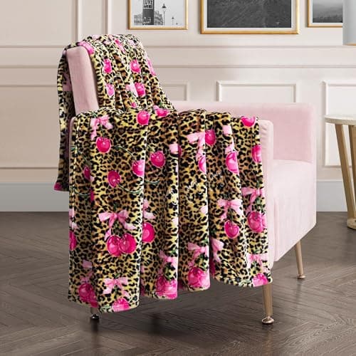Juicy Couture Oversized Plush Throw Blanket 60" x 70", Wild Cherry Hot Pink — view 2