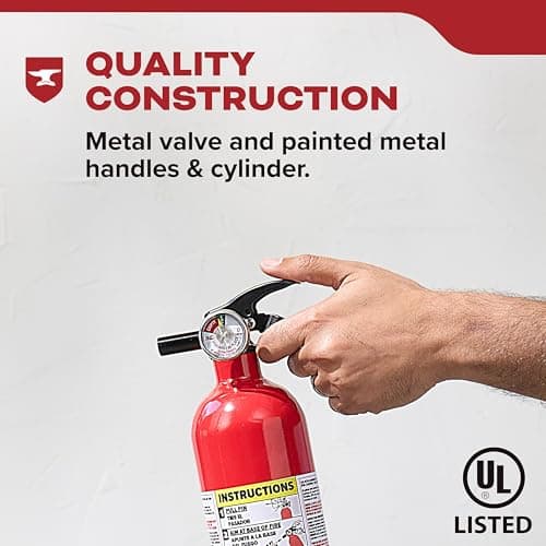 Kidde Basic 110 Fire Extinguisher for Home, 1-A:10-B:C, FA110G, 1 Pack — view 3