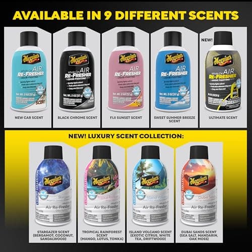 Meguiar’s Whole Car Air Refresher Odor Eliminator, Black Chrome, 2 Oz—Car Air Freshener For Commuters, Detailers; Car Odor Eliminator Mist Refreshes Car Cabin Air For Sedan, Suv, Truck, Van — view 8