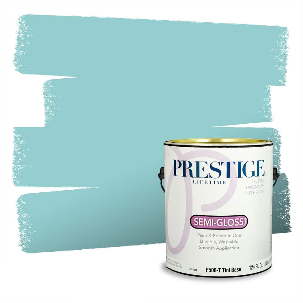PRESTIGE Paints Interior Paint and Primer In One, 1-Gallon, Semi-Gloss, Comparable Match of Valspar* Dewdrop* — view 1237