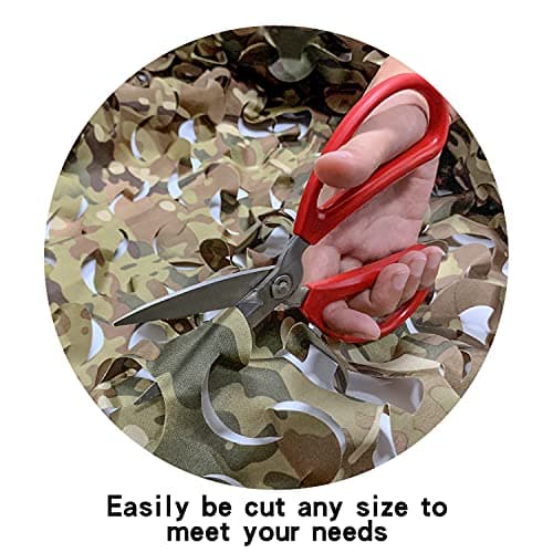 GRVCN Camo Netting Camouflage Net, Bulk Roll Sunshade Mesh Nets for Hunting Blind Shooting Military Theme Party Decorations — view 3