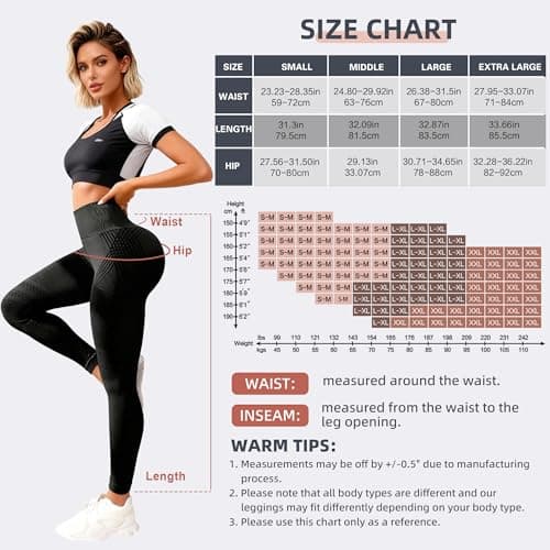 3D Compression Leggings for Women, High Waisted Tummy Control Yoga Pants — view 3