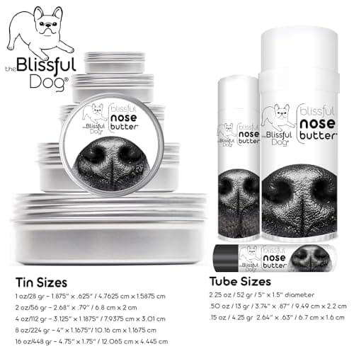 The Blissful Dog Xoloitzcuintli Nose Butter for Dry, Cracked Skin, Lick-Safe Dog Nose Balm with Moisturizing Shea Butter, Almond, Olive, and Essential Oils, Pet Supplies, Uncented, 0.50 oz. — view 4