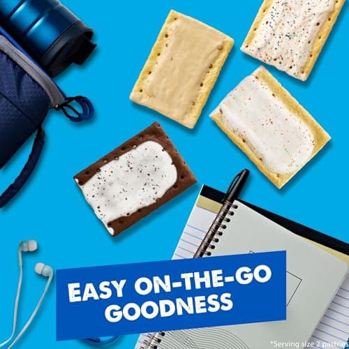 Pop-Tarts Toaster Pastries, Breakfast Foods, Kids Snacks, Value Pack, 4-Flavor Variety Pack (5 Boxes, 60 Pop-Tarts) — view 7