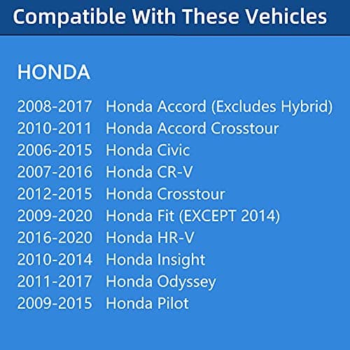 Gas Cap, Fuel Cap For Honda Civic Accord Pilot CRV CR-V Odyssey Crosstour Fit Insight HRV HR-V, Includ 2013 2014 2015 2016 2017 2018 2019 2020, 2007 2008 2009 2010 2011 2012, 17670-T3W-A01