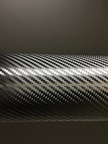VViViD+ Premium Black Carbon Fiber Vinyl Wrap Film (6ft x 5ft)