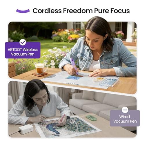 ARTDOT Wireless Vacuum Pen for Diamond Art Kit for Adults, Long-Lasting Electric Pen for Diamond Painting Accessories and Tools — view 3