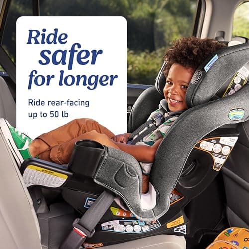 Graco Extend2Fit 3-in-1 Convertible Car Seat, 3 Modes – Rear Facing, Forward Facing Baby Car Seat and Highback Booster Seat, Adjustable Extension Panel for Extra Legroom, Ashten — view 3