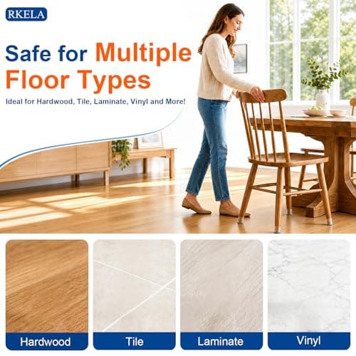 24 Pack Chair Leg Floor Protectors Round, Silicone Chair Leg Caps with Felt Pads, Furniture Pads for Hardwood Floors, Anti-Scratch Reduce Noise, Fit (8/16" to 15/16") — view 5
