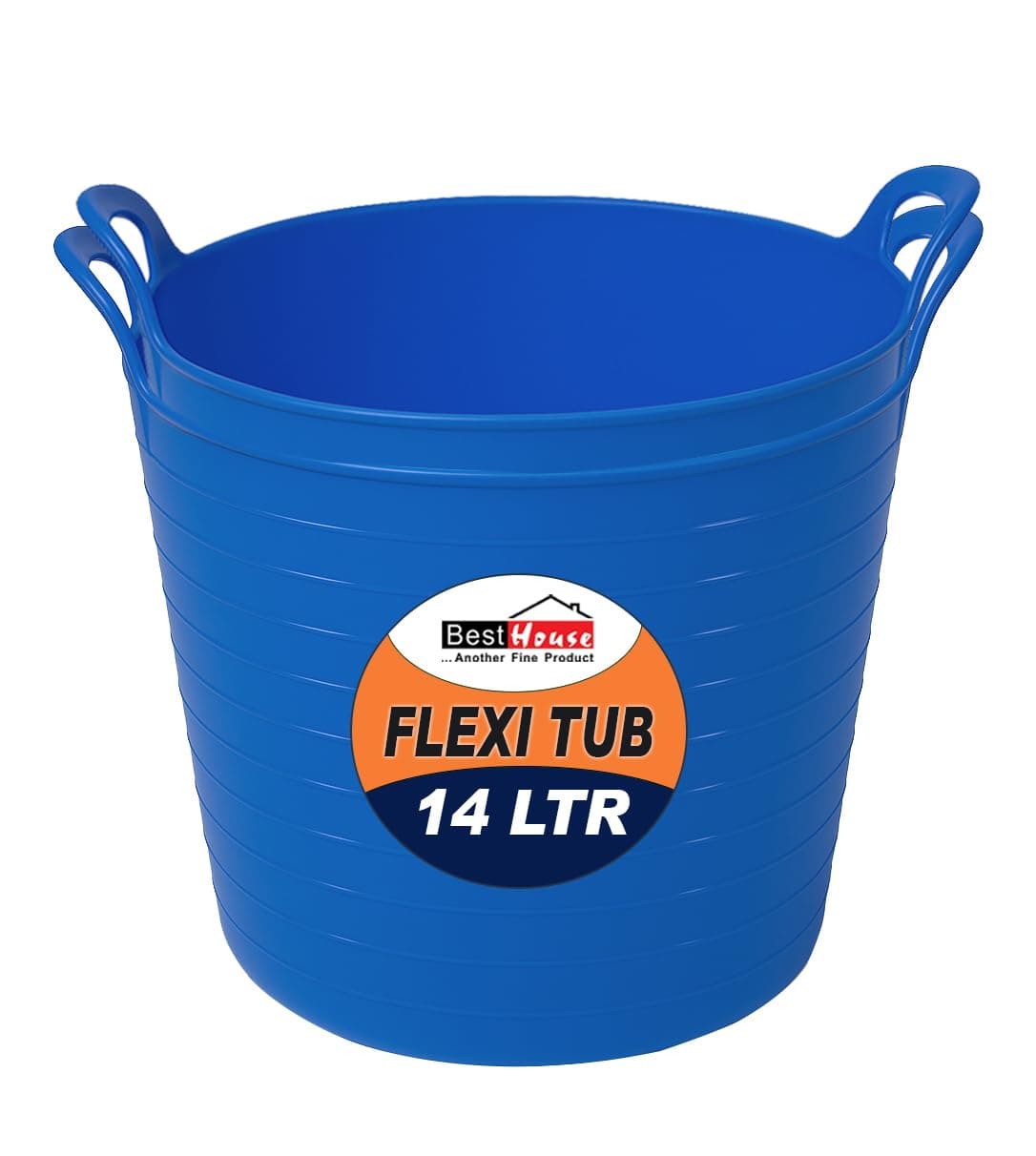 Best House | 3 Pcs of Flexi Tub with Handles | Small Size | Mini | 7 Litres | Yellow | Garden Tubs | Plastic Storage Container for Home, Washing, Garden Waste and DIY Projects — view 28