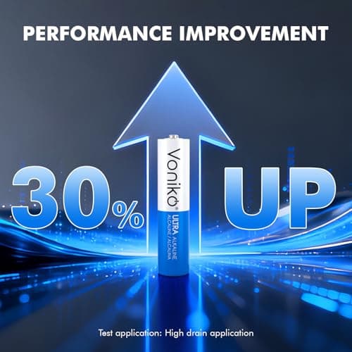 Voniko Ultra AAA Batteries 24 Pack - Alkaline Triple A Battery, Ultra Long-Lasting for All Your Devices, 10-Year Shelf Life, Leak-Proof & Mercury-Free — view 2