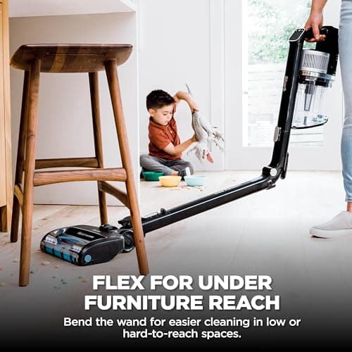 Shark IZ682H Vertex Pro Lightweight Cordless Stick Vacuum with DuoClean PowerFins, Black/Silver — view 3