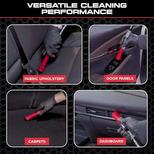 Tornador Z-007 Mini | Compact High-Pressure Car Cleaning Tool | Ergonomic Design Speeds Up Interior Detailing | Works with Air Compressor | Powerful & Portable — view 4