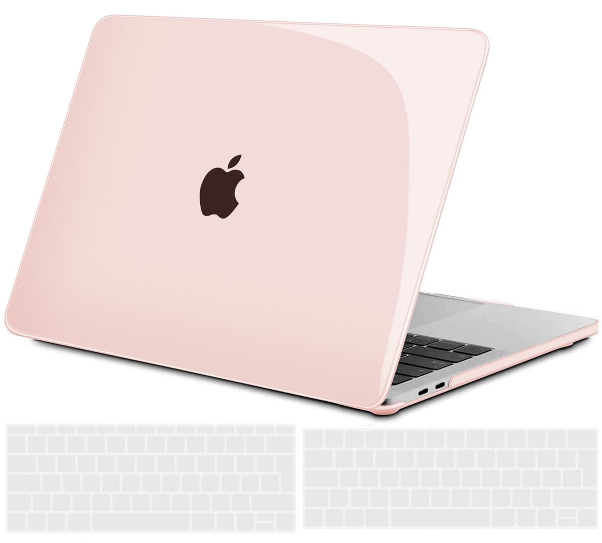 TECOOL Case compatible with MacBook Air M1 & MacBook Air 13 inch Retina 2020 2019 2018 (A2337 A2179 A1932), Plastic Snap On Hard Shell Cover & UK EU Keyboard Protector, Crystal Clear (Glossy) — view 69