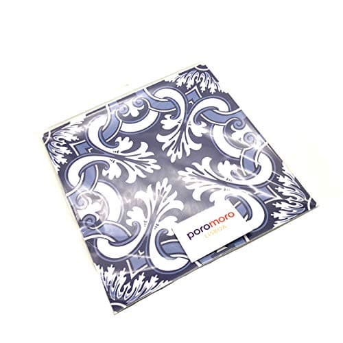 Poromoro Spanish Portuguese Azulejo Style Peel and Stick Backsplash Tile Stickers Set of 16 pcs (11.9, 15) — view 3
