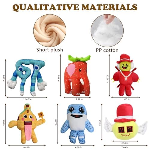 Steal a Brainrot Plush Toys, 9.8 inch Soft Huggable Decor for Rooms, Collectible Gift for Fans (Red Elephant)