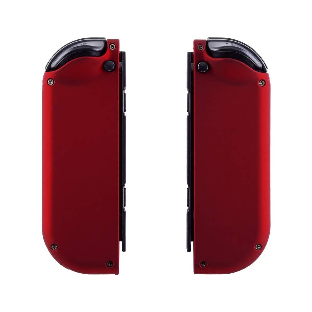 eXtremeRate Carcasa Joycon para Nintendo Switch & OLED Funda de Agarre Reemplazo Shell con Botones para Nintendo Switch Joycons OLED No Incluye Carcasa de Consola(Rojo Esmerilado) — view 8