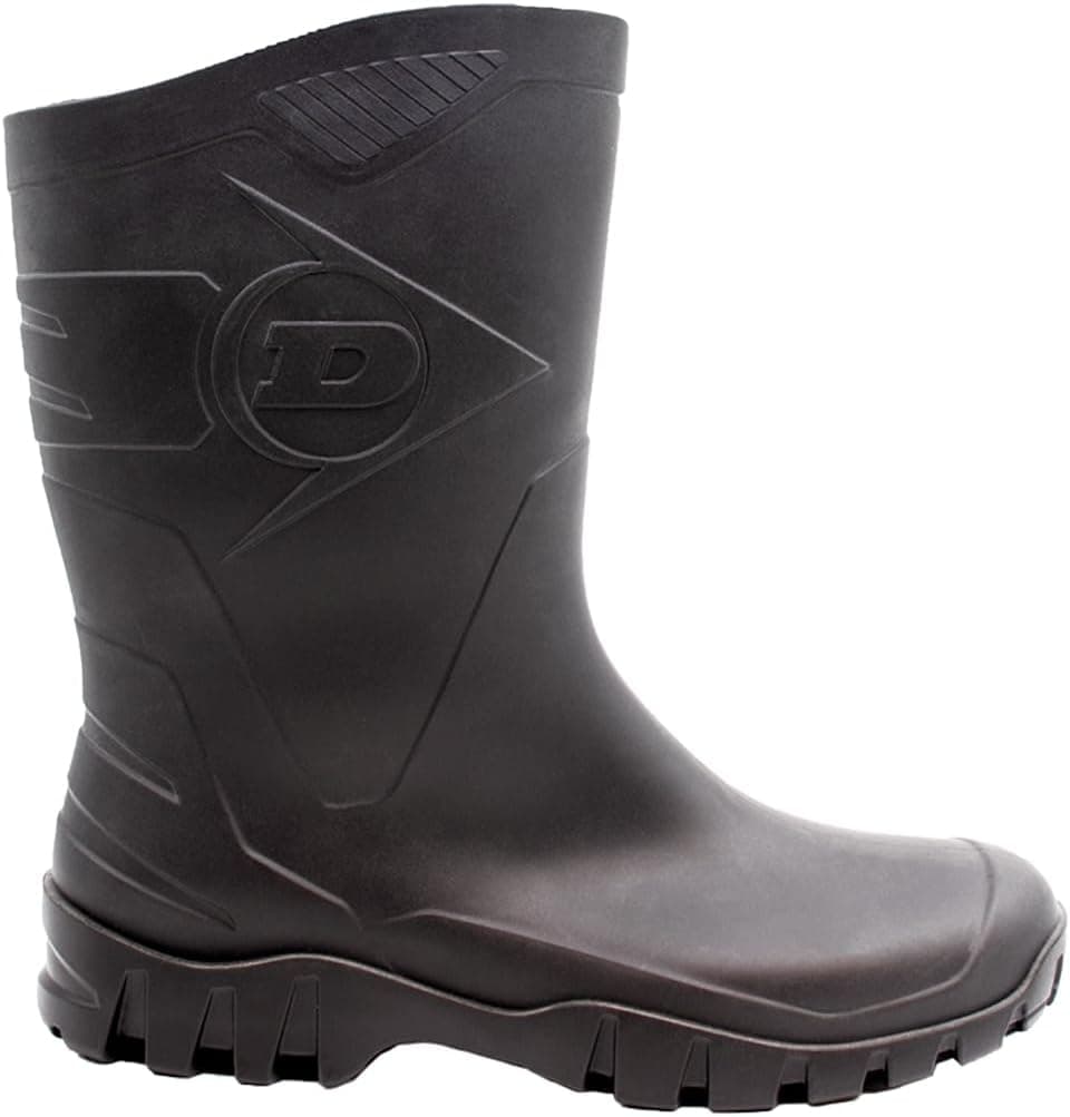 DUNLOP Botas de caucho Dee Calf – Botas de agua de caña media para mujer y hombre – Impermeables, ligeras y cómodas – Negras  — view 2