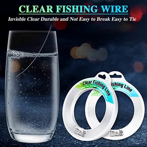 Fishing Wire, Mckanti Fishing line Clear Nylon String 1640 FT Invisible Hanging Beading Wire Strong Abrasion Resistant monofilament Fishing Line for Balloon Garland Hanging Crafts Decorations — view 6